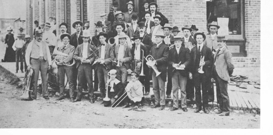 The White Sulphur Springs City Band, 1902.