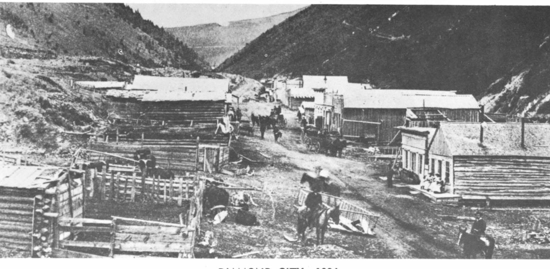 Diamond City in 1884 — the county's first seat of government and a booming gold-mining town.