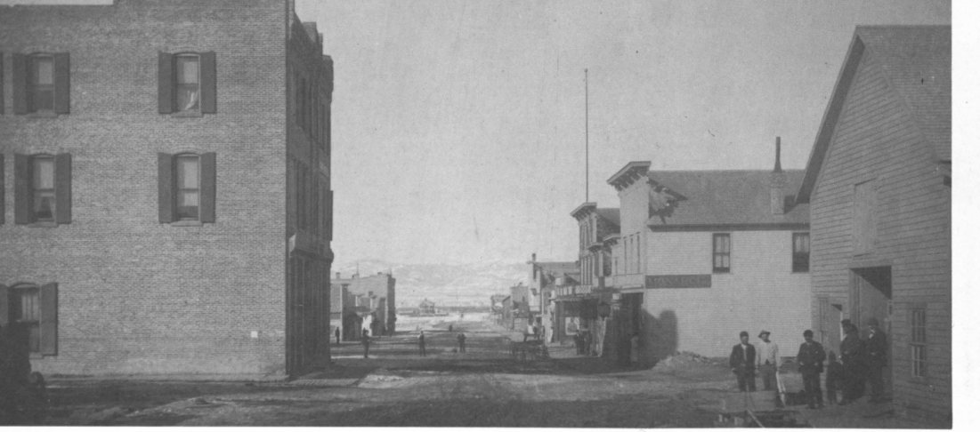 Main Street, White Sulphur Springs, looking west, 1888.