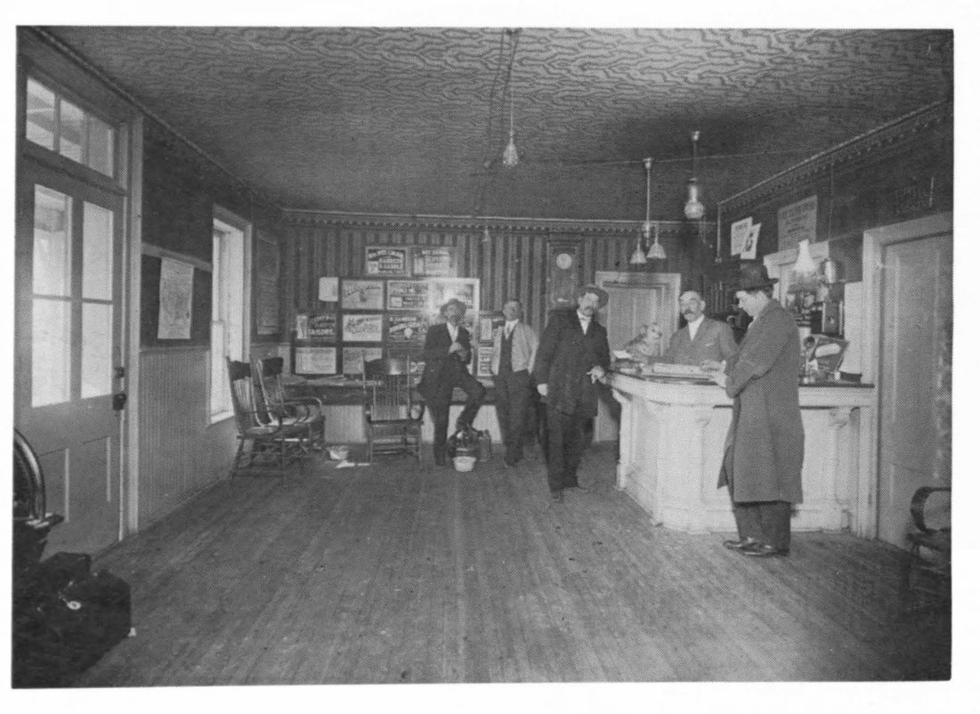 The lobby of the old Springs Hotel.