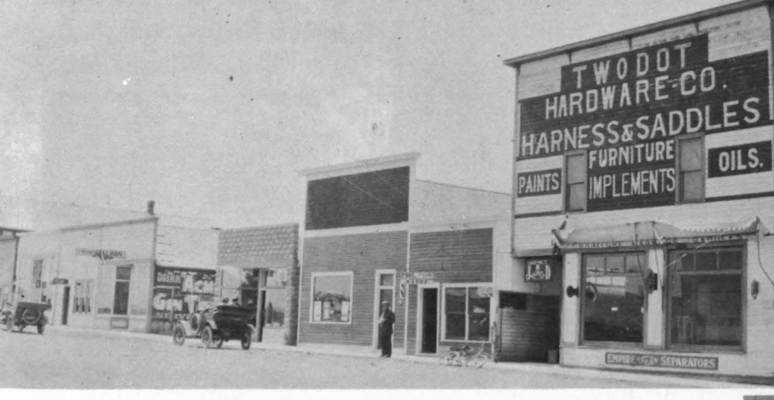 Two Dot Hardware Co. — harness, saddles, and implements in the town of Two Dot.